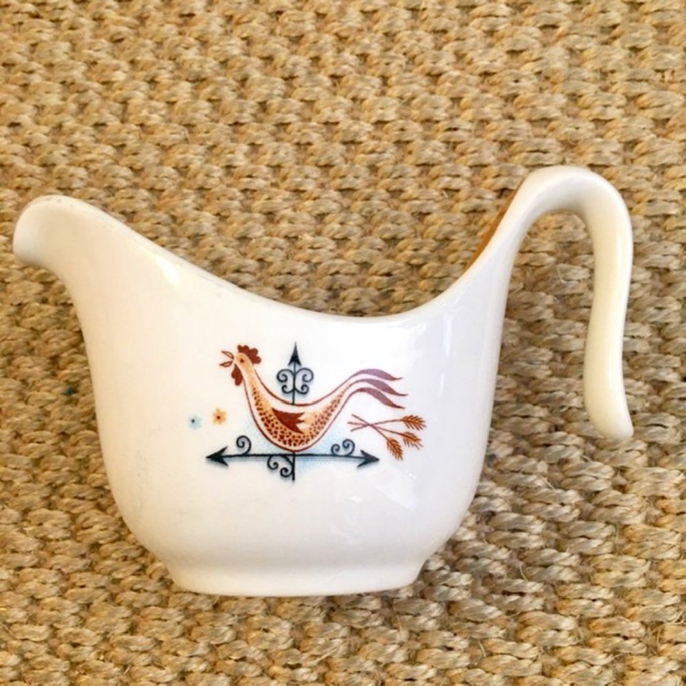 Taylor Smith Taylor Small Pitcher Gravy Sauce Cream Weather Vane Rooster